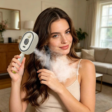 Steam Brush | Rechargeable Detangling Tool with Oil