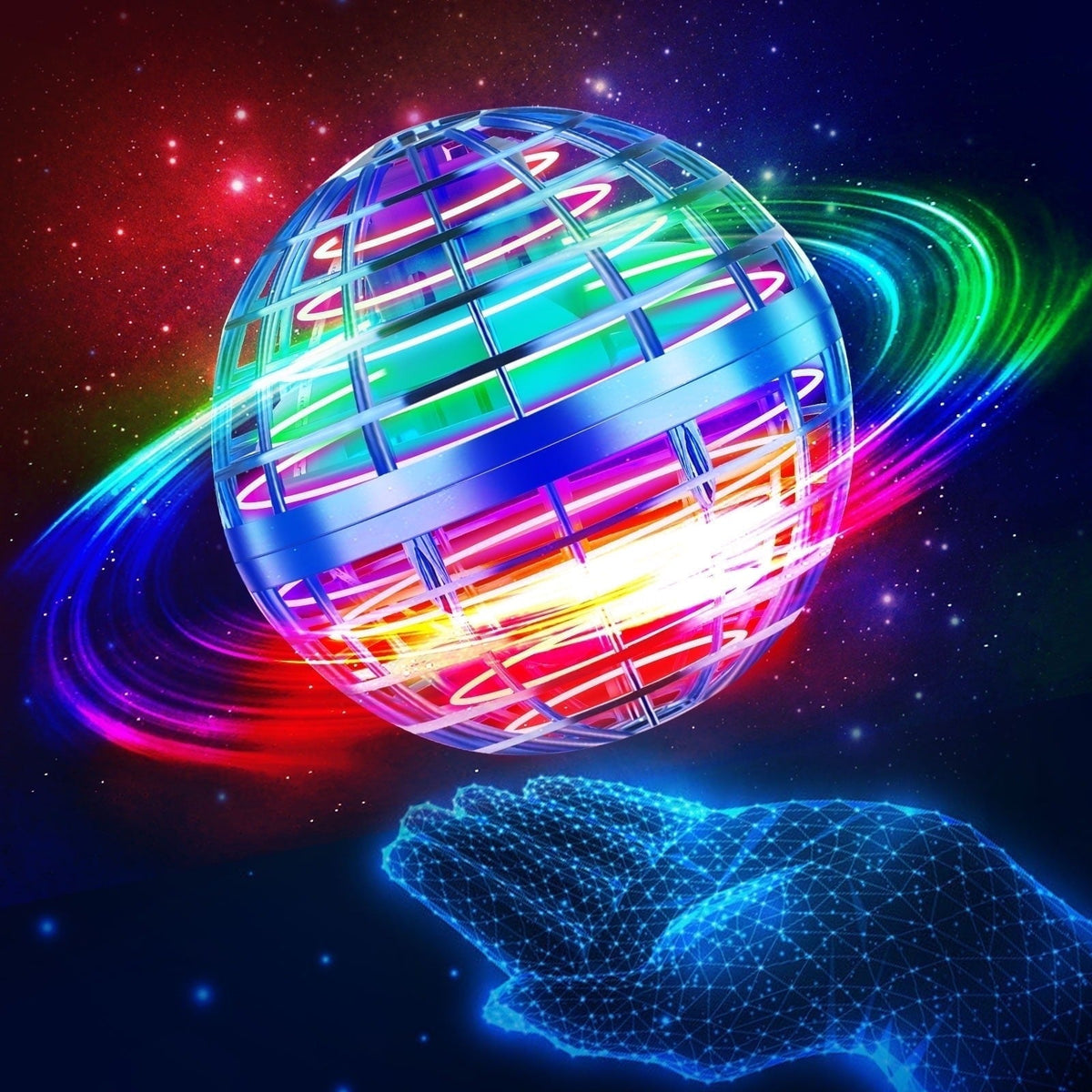 Flying Spinner Ball    | كرة الطيران الدوارة LED للأطفال والكبار ✨
