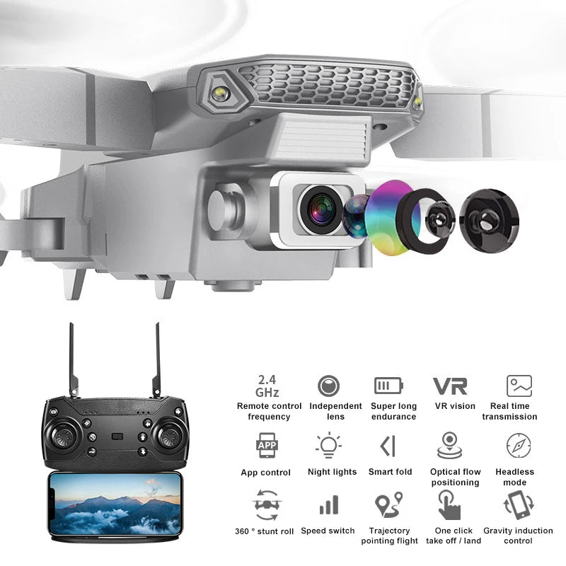 E99 Drone With 4k Camera | استكشف العالم من السماء!