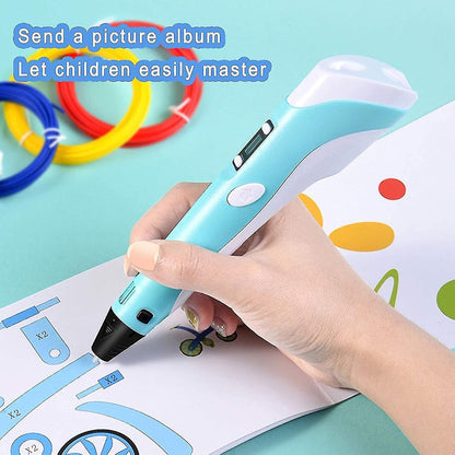 Intelligent 3D Pen with LED Display | أداة رسم وابتكار للأطفال والكبار